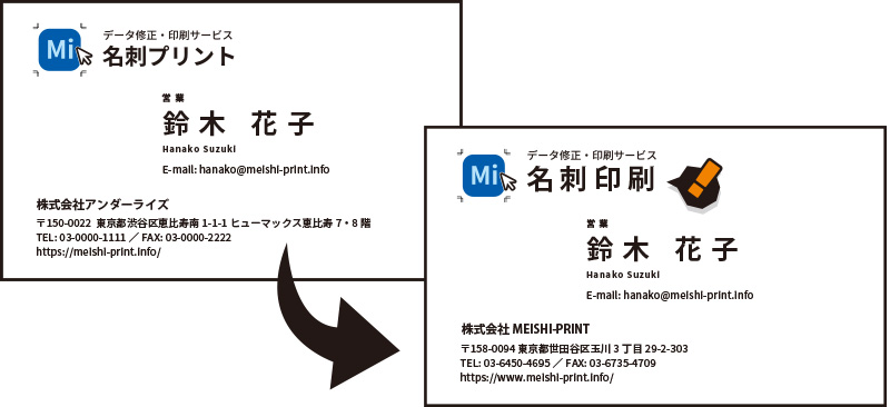 社名・屋号の変更